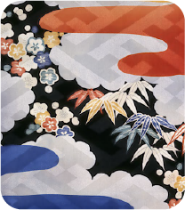 Floral textile artwork